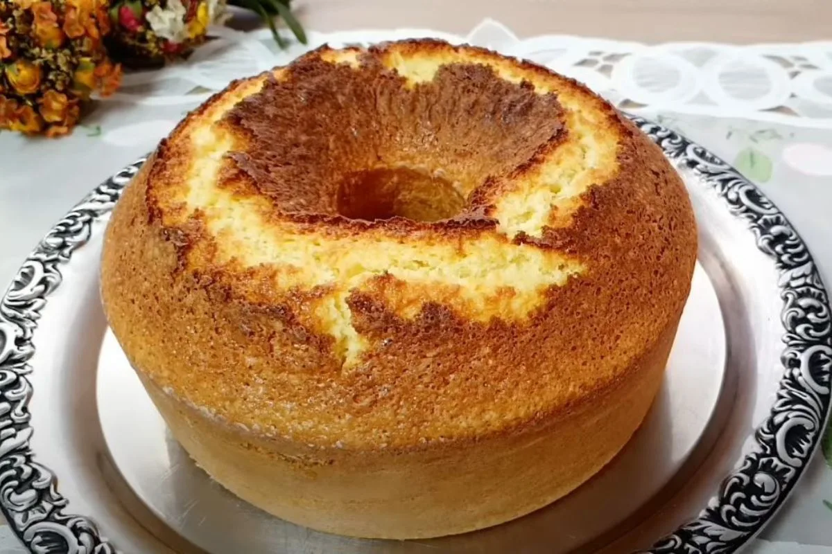 Bolo de Farinha de Trigo de Liquidificador com Óleo